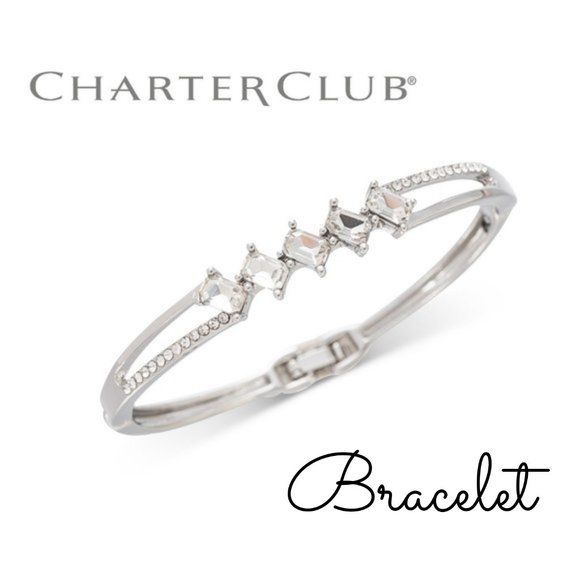 Charter Club Jewelry - NEW Charter Club Silver-Tone Bangle Bracelet